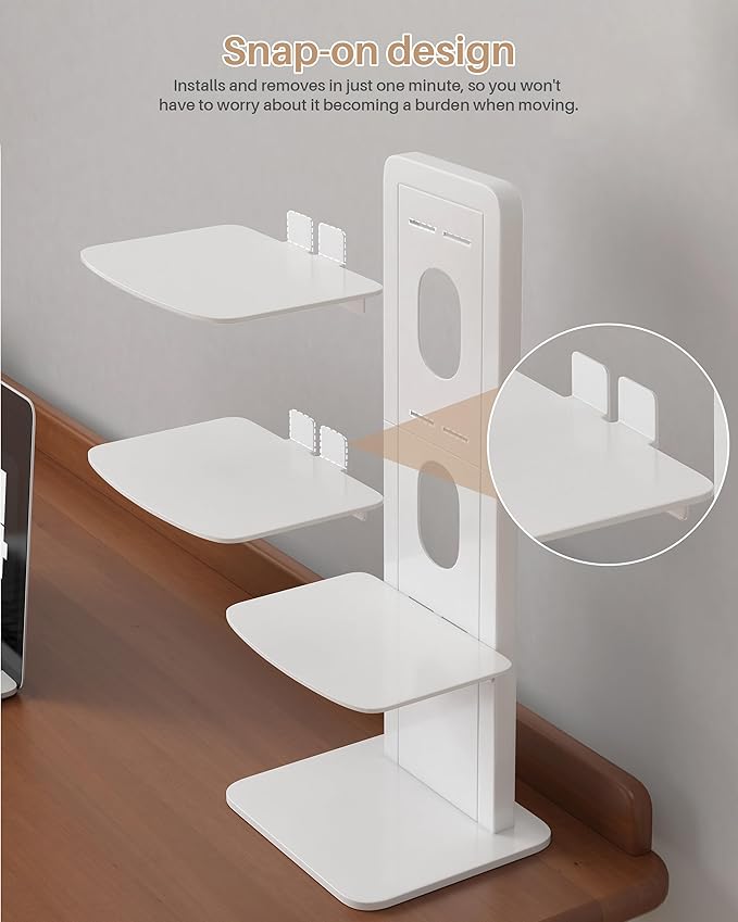 UMDONX Desktop Bookshelf Organizer Large Capacity Standing Desk Storage Rack for Books, Notebooks, Office Supplies & Decor – Easy to Assemble Space-Saving Book Organizer for Home & Office White