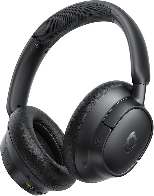 Baseus Bass BH1 NC Adaptive Active Noise Cancelling Headphones, Real-Time Adaptive Hybrid ANC, SuperBass 2.0, LDAC Hi-Res Sound, 80H Playtime, 5-Mic AI Clear Calls, Comfortable Fit, Bluetooth 6.0