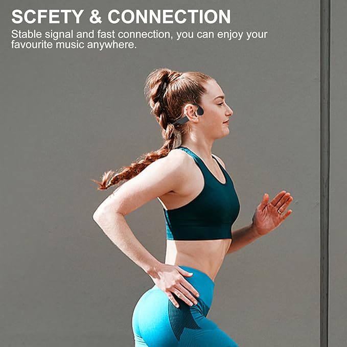 Bone Conduction Swimming Headphones,Wireless IPX8 Waterproof Open-Ear Headphone/Earphones, 32G Underwater Headset/Earbuds, Sports, Swimming, Diving