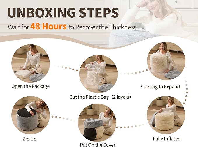 Foot Ottoman 20"x15" Small Automan Foot Rest Pouf Ottoman Cover Round with Sponge Small Foot Rest Filled Foot Pouf Ottomans Stuffed Pink Mushroom Modern Ottomans Hassock Footstool Footrest for Couch