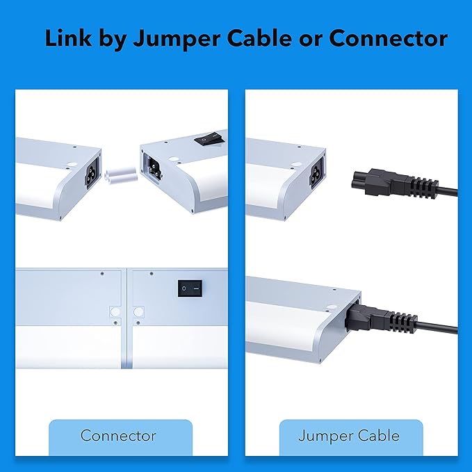 LED Smart Under Cabinet Lights Hardwired or Plug in White and Color Ambiance Dimmable with Remote Control Work with Amazon Alexa, Google App Controlled Under Counter Lighting (12 Inch)