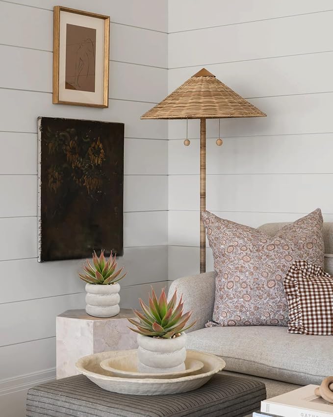 Fake Plants Succulents Artificial Agave Succulent Plants Faux Aloe Plant in White Glaze Ceramic Pot Indoor Outdoor Home Decor Table Shelf Desk Modern Home Office Living Room Table Bathroom Decoration