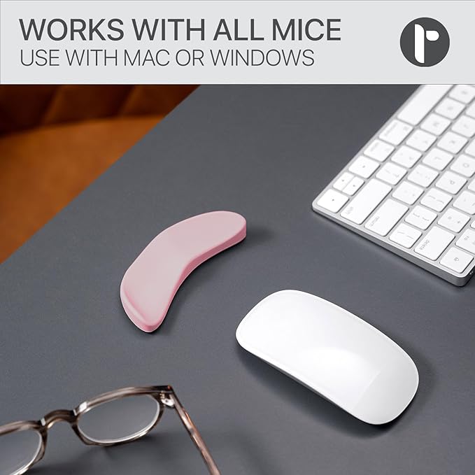 Glider V3 2025 - The Original Ergonomic Gliding Palm Rest, Sliding Wrist Pad That Moves with Your Mouse, Physician Designed for Carpal Tunnel Syndrome, Lightweight Wrist Rest (Gray)