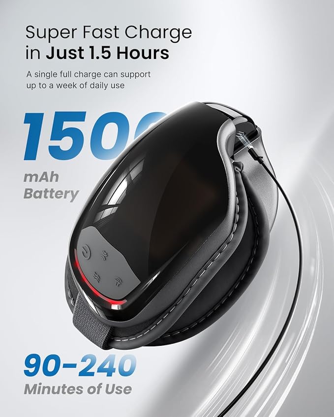 RENPHO Eyeris 3 Eye Massager with Heat and Cooling for Migraines, Voice Control Eye Mask, Eye Care Device with DIY Massage Setting, Birthday Gifts for Women/Men, Reduce Dry Eyes