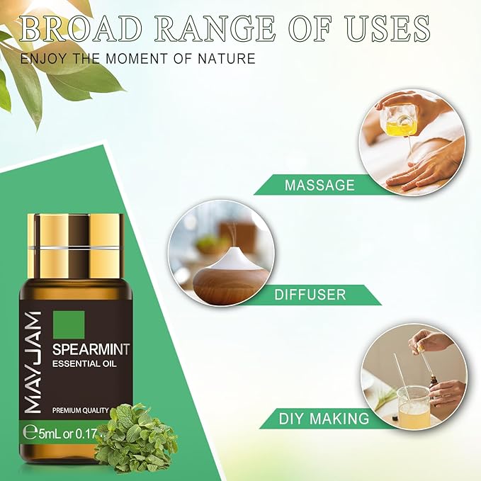 20x5ML Essential Oil Gift Set, Pure Essential Oils for Diffusers for Home, Long Lasting Scented Oil for Soap Candle Making