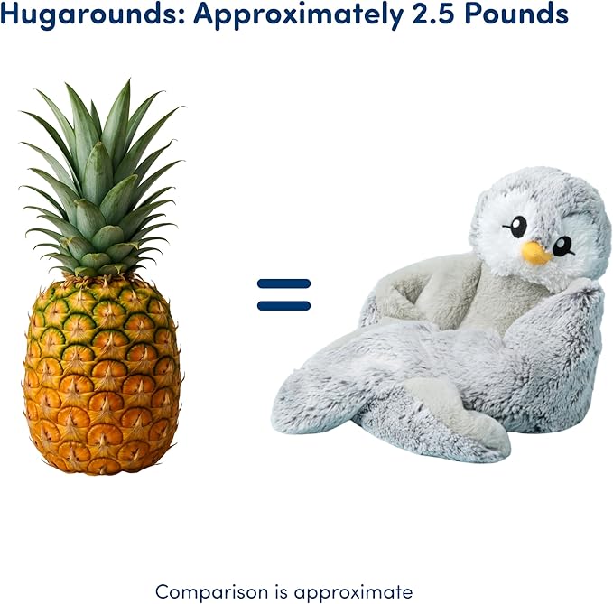 Hugarounds Sawyer The Sloth 2.5 lb Microwaveable & Freezable Weighted Plush Neck & Shoulder Wrap | Soothing, Comforting Hugs for Self-Care & Relaxation | Unscented for Ages 2+