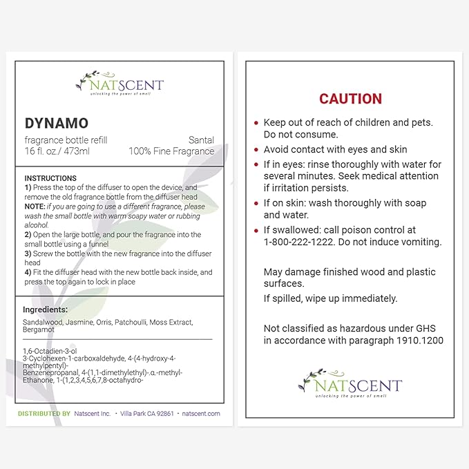 Santal Essential Oils for Diffusers for Home, Nature-derived Sandalwood Essential Oils, Long-Lasting & Family-Friendly Diffuser Oils Scents, IFRA Certified, Cold Air & Ultrasonic - 16 oz