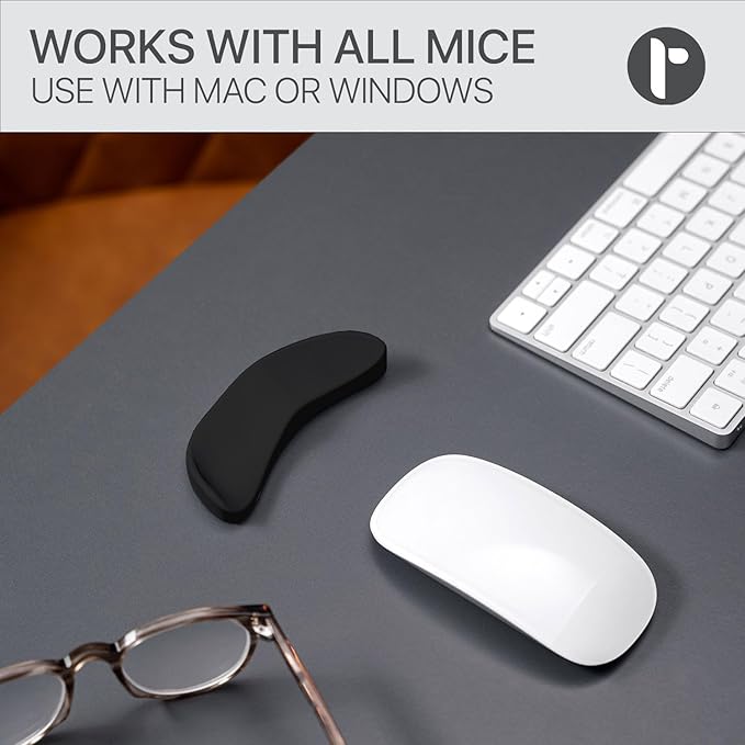 Glider V3 2025 - Ergonomic Gliding Palm Rest, Wrist Rest for Mouse, Sliding Wrist Pad That Moves with Your Mouse, Physician Designed for Carpal Tunnel Syndrome, Lightweight Wrist Rest