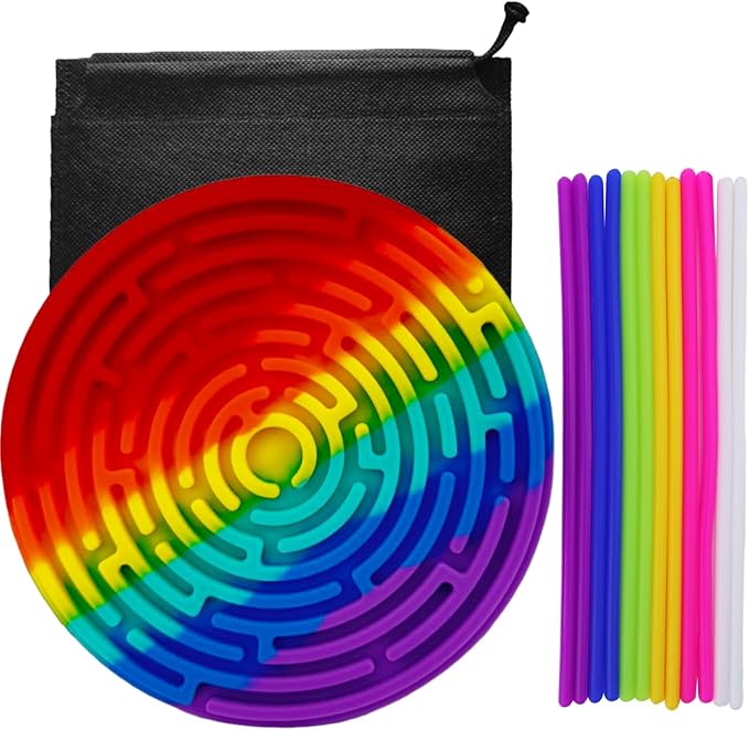 RadBizz Sensory Board for Kids and Adults, Engaging Sensory Activity, Durable Fidget Toys for Stress Relief, Educational Tool for Enhanced Focus and Calm, Travel-Friendly Design