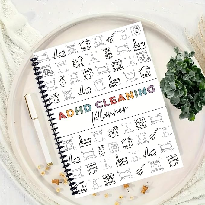 2 Pack Cleaning Planner, Cleaning Schedule and Checklist Organizer, Daily Weekly Monthly Household Cleaning Planner, Chore Chart Notebook for Home, Family Cleaning Tasks, DIY Home Improvement, Editable Template