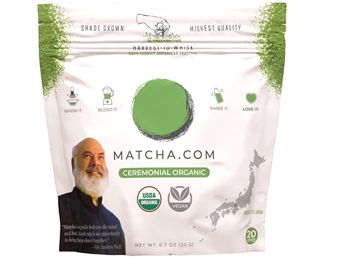 Dr. Weil Matcha Kari - 20 Gram Pouch Matcha Green Tea Powder - Japanese Ceremonial Grade