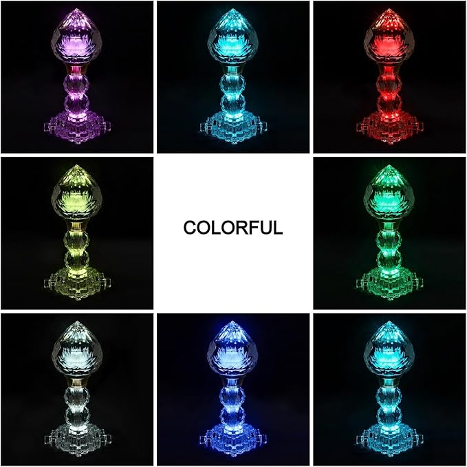LED Crystal Lotus Flower Lamp – USB Powered Buddha Light for Worship, Prayer and Display,Lotus Flower Light for Bedroom, Buddhist Supplies,Shrine,Meditation Room 8’’ (Lotus Bud)