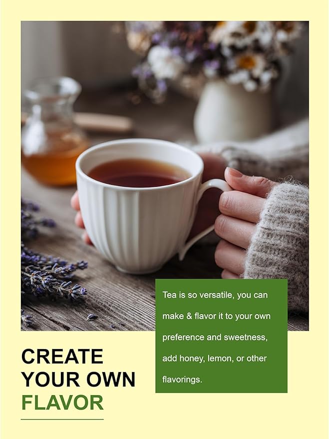 TeeLux Valerian Root Tea Bags, Smooth & Mild Taste, Caffeine Free, Natural Ingredients, 100 Count