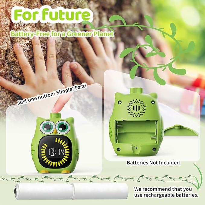 Owl Visual Timer for Kids 99 Min Visual Countdown Time for Classroom Home Kids Timer Visual with Sound or Silent Mode Time Management Tool for ADHD Autism Toddler Homework Potty Training