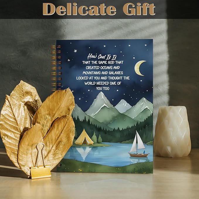 Inspirational Christian Notebook, How Cool Is It That the Same God Motivational Bible Journal, Prayer Journal for Women Men, Church Notes Journal, Spiral Notebooks 5.5x8.3 Inch