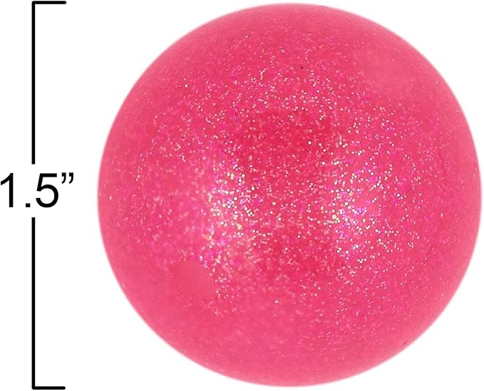 12pc Value Pack - Squeeze Balls in Assorted Glitter Colors - Fidget Toy Stress Balls for Adults and Kids - Anxiety Relief Items to Squish, Squeeze, Throw and Stick Fidgets for Kids