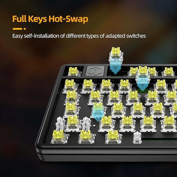 IROK NA87PRO 87 Keys Wired Magnetic Keyboard, RGB, hot Swappable Rapid Trigger Gaming Keyboard for Win/Mac/Gamer-Black