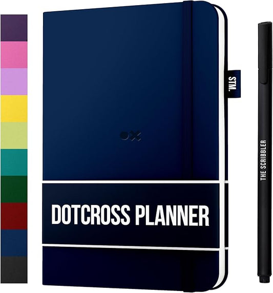 Daily Planner 2025 (Undated) | A5 Dotcross | Your All in One Day Organizer, At A Glance Weekly Agenda, Yearly Calendar Book | Planners for Personal, Professional, Academic & Work Goals and Schedule