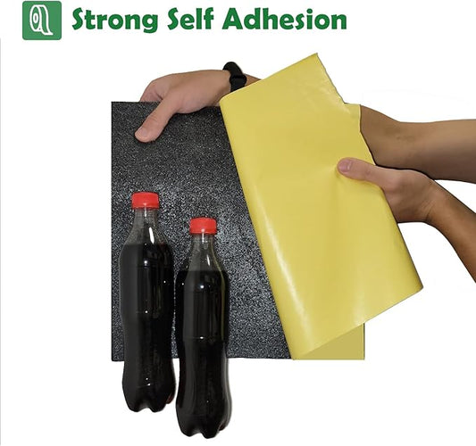 12 Pack 1.5"X12"X12" Acoustic Foam, Self Adhesive Sound Proof Egg Crate Foam(Most Soundproofing Design), Upgraded Sound Proof Foam Panels for Walls, Doors, Fire-Retardent Acoustic Panels,Made by WVOVW