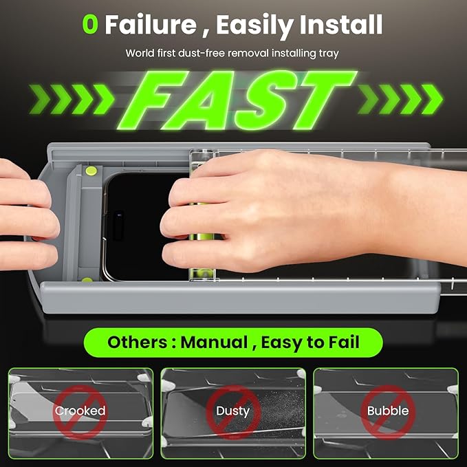 WSKEN for iPhone 16 Pro Privacy Screen Protector - [4 Way 360 Anti-Spy] [Auto Dust-Remove & Zero Bubble] 4 Directions Anti Peep Shatterproof Tempered Glass for 16 Pro 6.3 Inch, 2 Pack