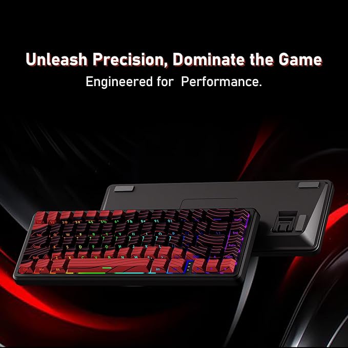 EWEADN Battle68 60% Gaming Keyboard Wired, Hall Effect Magnetic Switch Keyboard, Mechanical Keyboards Adjustable Actuation, 8K Polling Rate, Side Printed PBT Keycap, RGB Backlit, Space Magnetic Switch