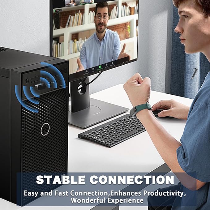 Bluetooth Headset, Wireless Bluetooth Earpiece with 500mAh Charging Case 72 Hours Talking Time Built-in Microphone for iOS Android Cell Phone, V5.1 Hand-Free Headphones with USB Dongle