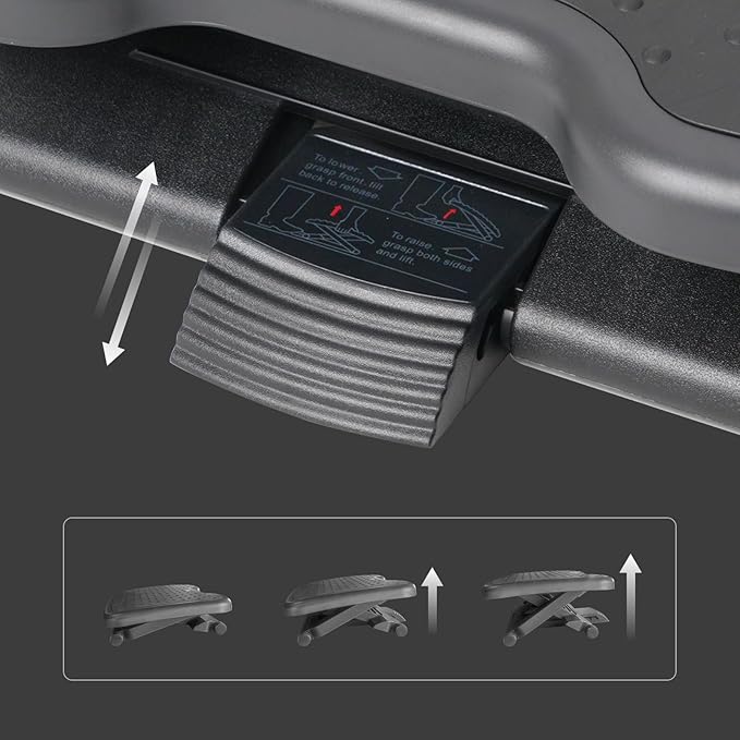 DXRacer Ergonomic Adjustable Desk Foot Rest, Foot Stools Footrest for Under Office Desk (Classic)