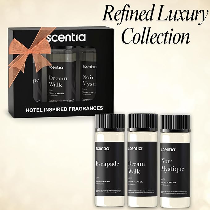 Hotel Inspired Collection Diffuser Oils – 3×20ml Aromatherapy Set | Luxury Scents Inspired by The Edition Hotel, Ritz Carlton | Gift-Ready Essential Oil Blend