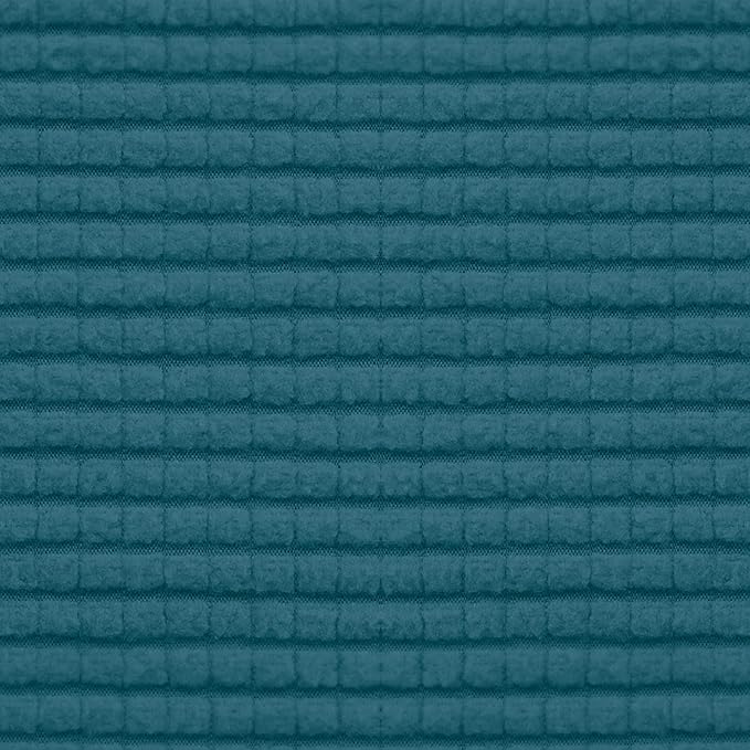 Easy-Going Stretch Individual Chair Couch Cushion Cover Sofa Cushion Furniture Protector Sofa slipcover Soft Flexibility with Elastic Bottom (3-Piece Sofa Cushion Cover, Peacock Blue)