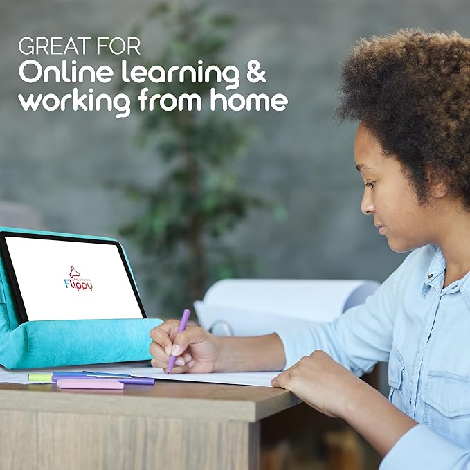 Flippy Tablet Pillow Stand - Cushion Tablet Stand & Holder, Bed Support for Lap and Desk, Compatible with Phone & Book Reading: Kindle, iPad Pro, iPhone & Samsung - I Wanna Go to Miami