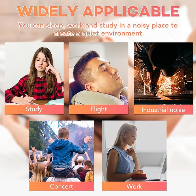 VOISEN Ear Plugs,250 Pairs Ear Plugs for Sleeping,32dB NRR 37dB SNR Ear Plugs Noise Cancelling for Snoring, Studying, Loud Events, Traveling & Concerts, Individual Package