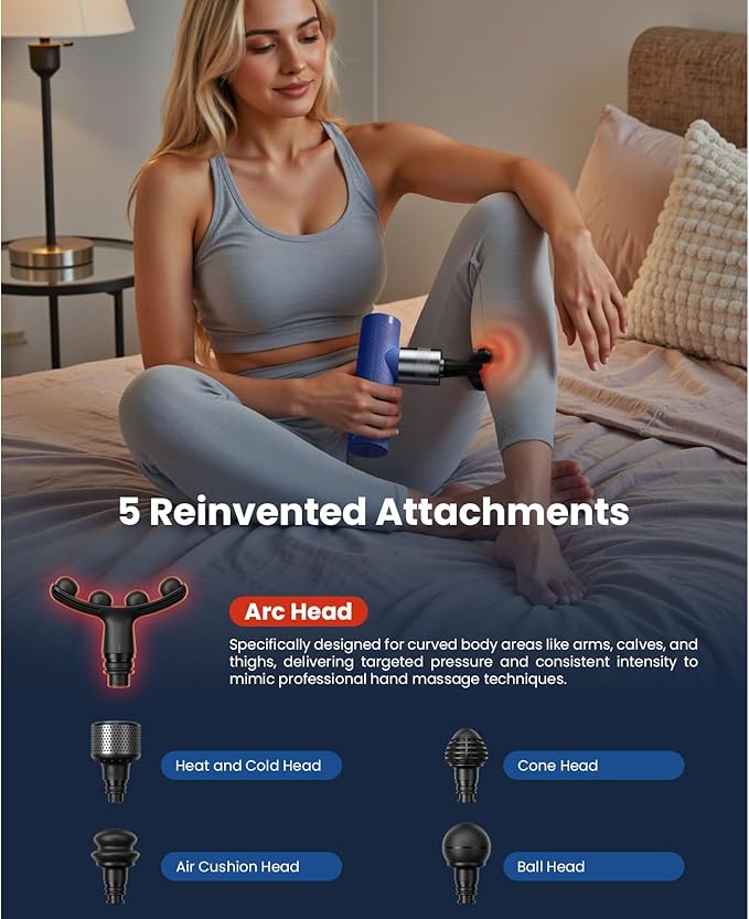 BOB AND BRAD A7 Pro Massage Gun with Heat and Cold Therapy, 11mm Amplitude Mini Massage Gun Deep Tissue Portable, Professional Muscle Massager for Pain Relief, Gift for Dad Mom