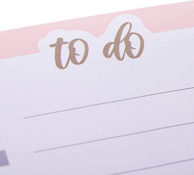 Graphique Magnetic Notepad, Pink To Do– 100 Sheets, 4” x 9.25” x .5” – Front Says, “To Do”, Sticks to Any Magnetic Surface, Perfect for Shopping and Grocery Lists, Makes a Great Gift