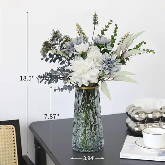 Leftover Fake Flowers in Vase,Artificial Flowers,Table Centerpieces for Dining Room,Fauk Flowers in Vase,Kitchen Decor,Coffee Table Decor