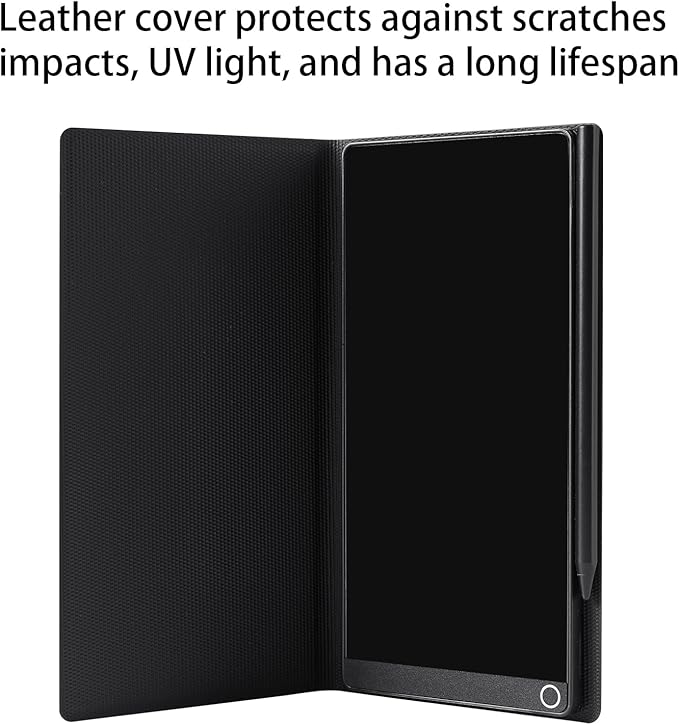 Mini LCD Writing Tablet Updated, 6.5in Erasable Reusable Electronic Drawing Pads, Electronic scratchpad, Hanging Pens with Leather Case