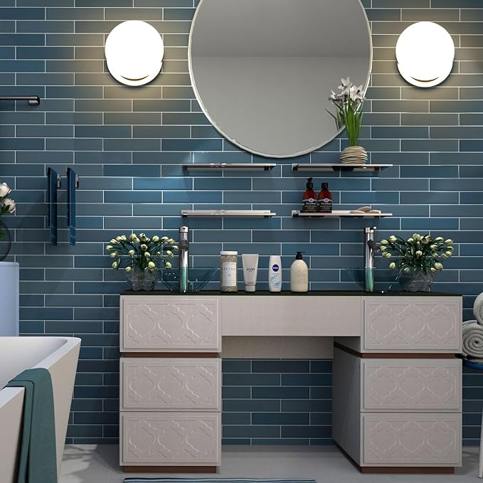 Wall Sconces, 1 Light Modern Globe Sconce, Wall Light for Bedroom Bathroom Living Room & Hallway Vanity Lighting, Ceiling Light Fixture (1-Light, Chrome)