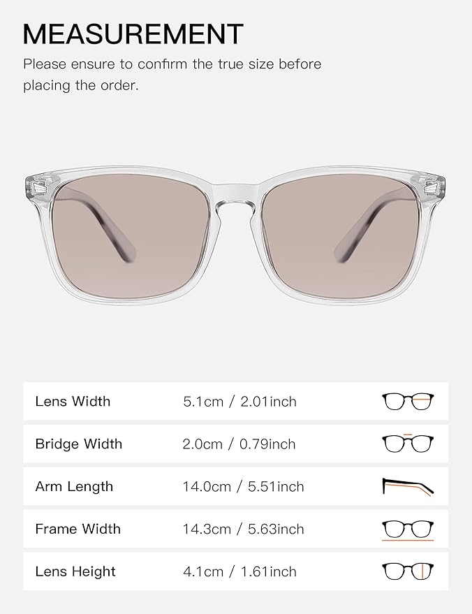 TIJN Blue Light Blocking Glasses for Women Men Clear Frame Square Nerd Eyeglasses Anti Blue Ray Computer Screen Glasses