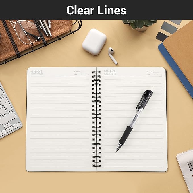 EUSOAR College Ruled Spiral Notebook, A5 12 packs 5.5"X8.3" 120 Pages Lined Travel Writing Notebooks Journal, Memo Notepad Sketchbook, Students Office Business Subject Diary-3 Colors