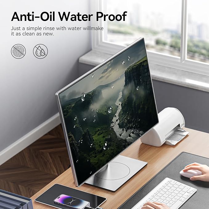 [2-Pack] 24 Inch Anti Blue Light Anti Glare Computer Screen Protector for 16:9 Widescreen Monitor, Removable Anti-Scratch Anti-UV Blocking Screen Filter, Eye Protection Reduce Eye Fatigue and Strain