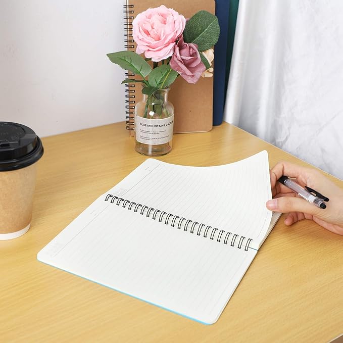 EUSOAR Spiral Journal Lined, A5 12 Pack 5.5" x 8.3" 120 Pages Lined Travel Writing Notebooks Journal, Memo Notepad Sketchbook, Students College Office Business Subject Diary Ruled Spiral Book Journal