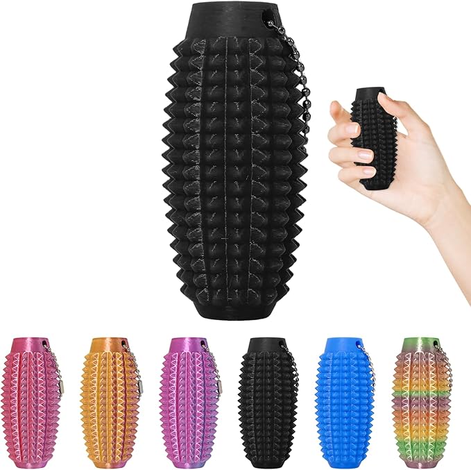 3PCS Little Ouchies Fidget Toys,Pain Stim Fidget Toy Reduce Stress for Adults,Anxiety Relief Pain Stim,Spiky Fidget Keychain for Anxiety and Stress Reduction,Novelty Gifts for Friends