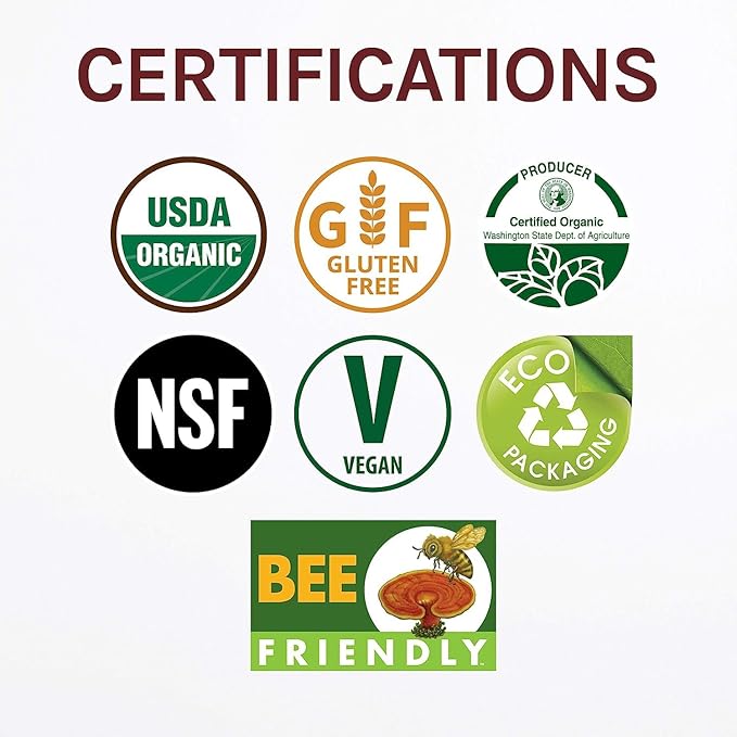 Host Defense Reishi Extract - Heart & Immune Health Support Supplement - Mushroom Supplement to Support Energy & Vitality - Reishi Supplement to Aid Overall Well-Being - 2 fl oz (60 Servings)*