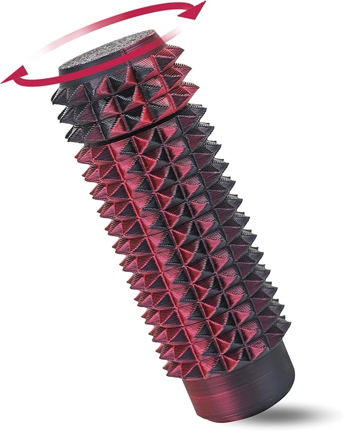 Little Ouchies Pain Fidget, Pain Stim Fidget for Adults, Spiky Sensory Stim Tool for Anxiety and Stress Relief(Black+Red Laser)