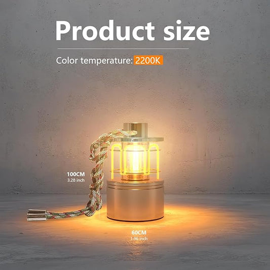 Portable Rechargeable Table lamp, Magnetic Outdoor lamp, Bedside lamp for Bedroom, Camping, Emergency, Hiking, Fishing and Home use