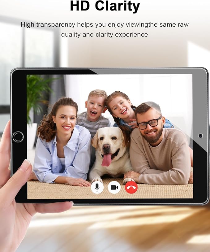 SIBEITU 2 Pack Screen Protector for iPad 6th Generation 9.7 Inch 2018 2017, HD Clear 9H Hardness Tempered Glass Film Compatible with iPad 5th/iPad Air 2/Air 1, Scratch Resistent, Touch Sensitive