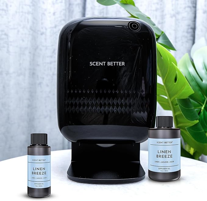 Scent Better Linen Breeze Aroma Essential Oil Blend: an Aromatherapy Blend of Linen, Jasmine, and Musk for Ultrasonic Diffusers & Nebulizers (2 Fl Oz, 60 mL)