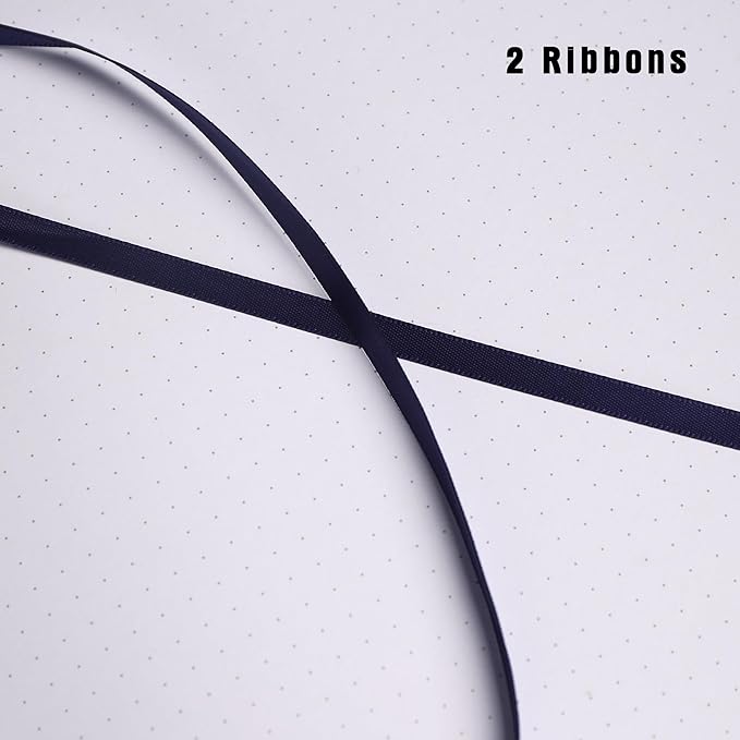 TIEFOSSI Dotted Journal Notebook, Dot Grid Notebook for Women Men, Hardcover PU Leather Journal, 160 GSM Thick Paper, 160 Numbered Pages with Gold Edges, 8 x 8 Square Diary