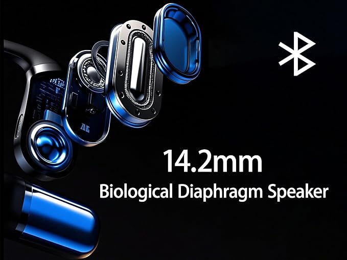 AI6.0 Bluetooth Headphones with Magnetic Protection Case, 156 Languages Support, Translation Earplugs for Wireless Headphones, Suitable for Travel, Business, Meetings and Study as Hearing Devices