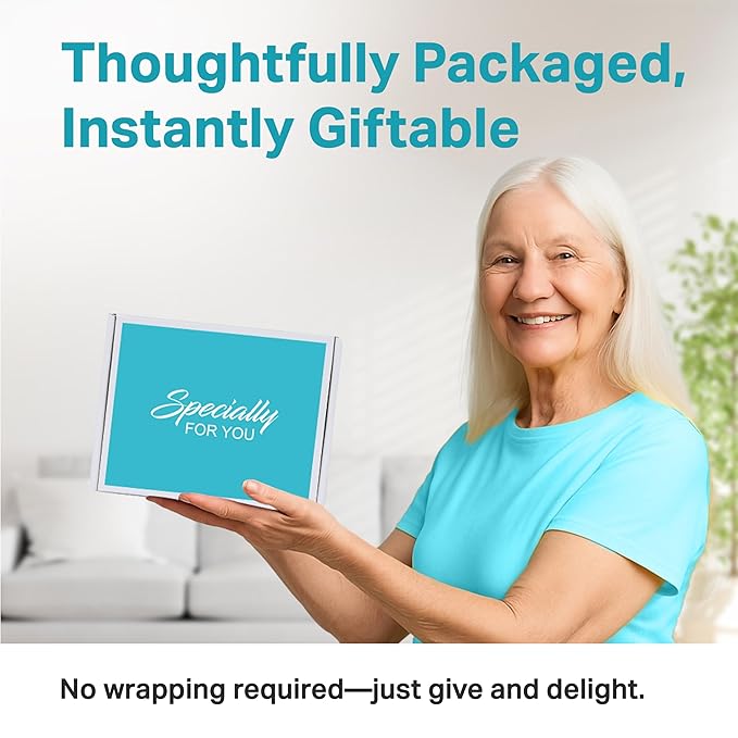 Tea Gift Set for Women – Thoughtful Get Well Gift Box with Cozy Socks, Stainless Tumbler, 20 Tea Sachets, Honey Jar & Sending Hugs Card (Vanilla Decaf - Cloud Socks)