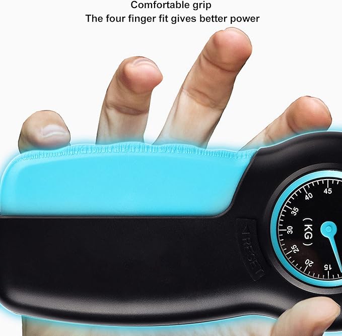 Hand Strengthener Grip Tester, Lightweight Portable ABS Hand Dynamometer for Measuring Grip Strength for Finger Trainer Wrist Strengthening Device Home Exercise